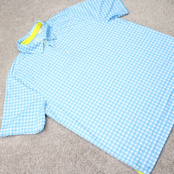 Cutter & Buck Polo Shirt Mens Large Blue CB DryTec Golf Short Sleeve Pullover - Picture 6 of 13